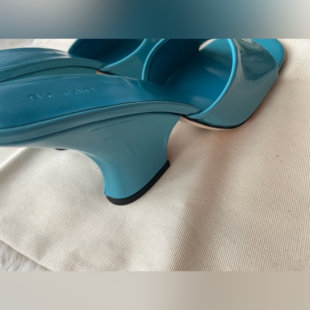 New! BY FAR Blue Heels - Picture 6 of 9